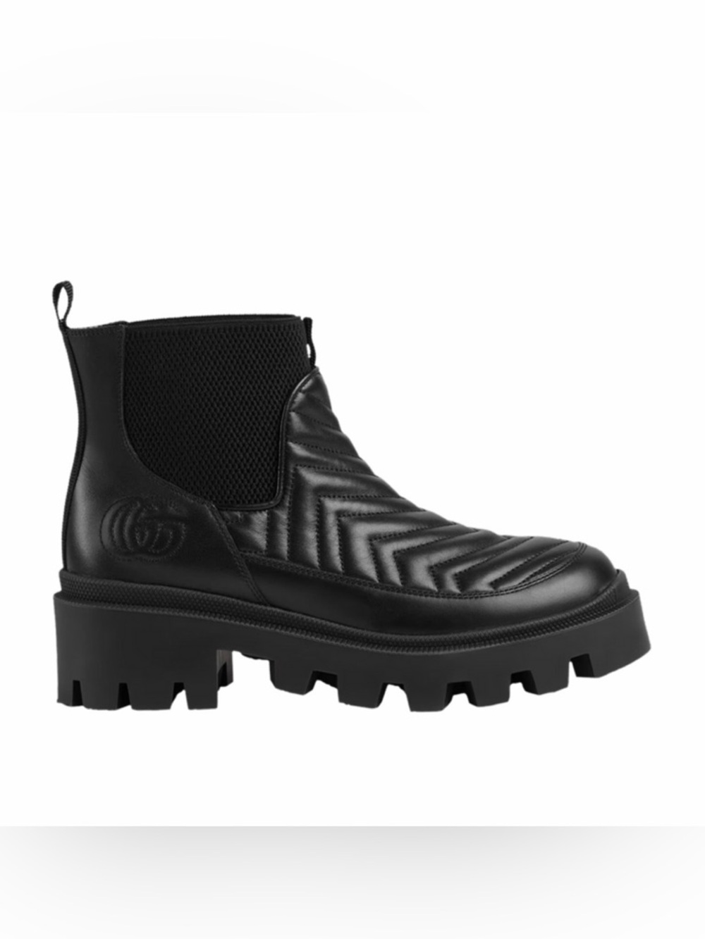 NWT Gucci Matelasse  Chelsea Quilted Leather Boot